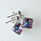 Vitrail light rhombus post earrings